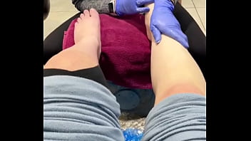 Getting those white toes and getting on the road for nyc