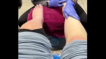 Getting those white toes and getting on the road for nyc