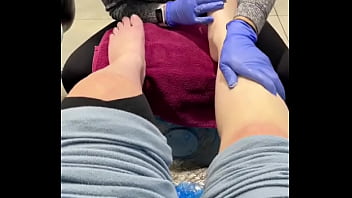 Getting those white toes and getting on the road for nyc