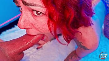 Hard anal fucking the busty tatted redhead juiswild