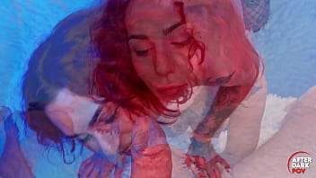 Hard anal fucking the busty tatted redhead juiswild