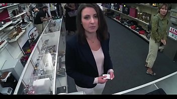 Lovely whore has sex in shop