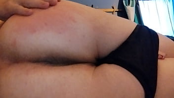 Spanking myself though i wish one of you would do it for me ;d