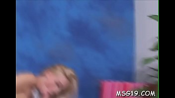 Lusty cutie receives massive facial