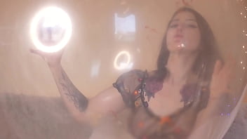 Transparent balloon kissing