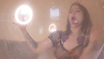 Transparent balloon kissing