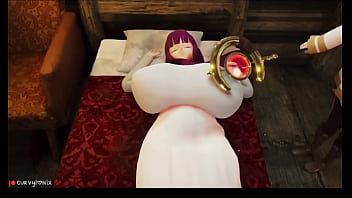 Huge boobs firm boobs 3d