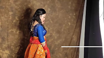 Indian festival bold look in lehanga and saree showing boobs