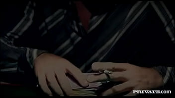 Lady mai offers up her own poker face for a cum load