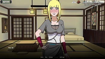Kunoichi trainer 18yo virgin blonde young babe samui with big tits gives blowjob rides her first cock and has her first anal sex she gets creampied naruto anime hentai porn game