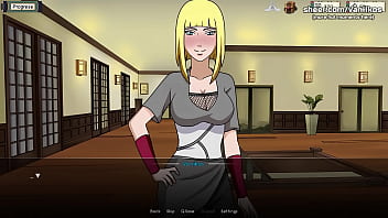 Kunoichi trainer 18yo virgin blonde young babe samui with big tits gives blowjob rides her first cock and has her first anal sex she gets creampied naruto anime hentai porn game