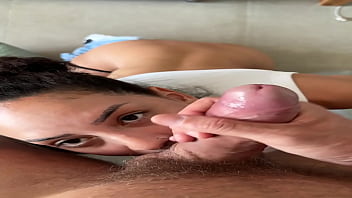 Tattooed brazilian brunette’s sloppy blowjob cum on face in pov mobile mpbng