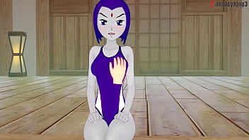 Raven bikini blowjob 1 titans full & pov on sheer & fantasyking3