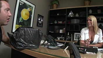 Melanie gets fucked in her office