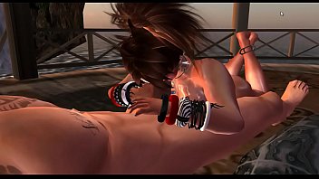 Sex with brunete at the beach