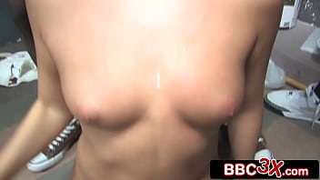 Down under four black bulls tame the fiery blonde