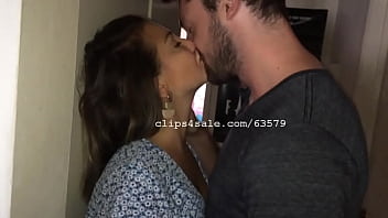 Gorgeous couple kissing