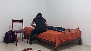 The capricious nurse she goes to a patient to treat him while touching her big juicy tits