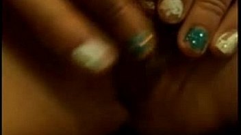 Close up pussy vibrator on clit