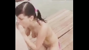 Teen spitting blowjob