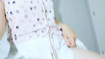 Hot Student Wearing White Skirt And Hot Lingerie thumbnail