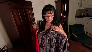 In new sexy lingerie to orgasm