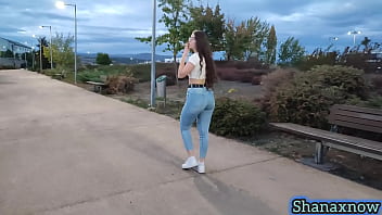 Shanaxnow smoking fetish big ass walking in tight jeans