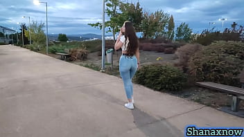 Shanaxnow smoking fetish big ass walking in tight jeans