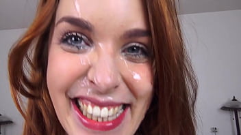 Amarna miller cute coed pov blowjob and huge messy facial