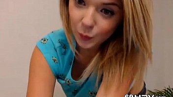 Cute blonde has big orgasm