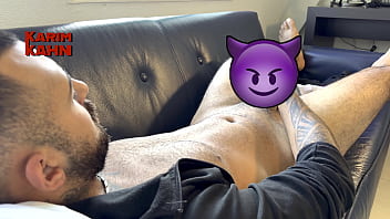 Toes curl on my big feet when i shoot my alpha semen around trailer