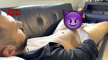 Toes curl on my big feet when i shoot my alpha semen around trailer