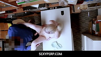 Teen lier lexi lore get banged in a officer's desk