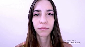 Striking brunette mode seduced by the producer