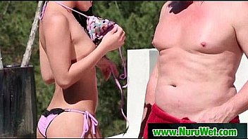 Hot japanese gives wet nuru massage 10