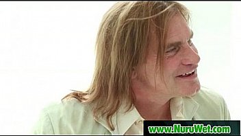 Hot japanese gives wet nuru massage 10