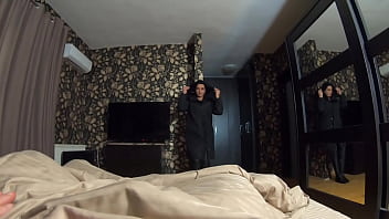 My impotent husband wants face fucking doggystyle and cumming over my long black winter jacket preview