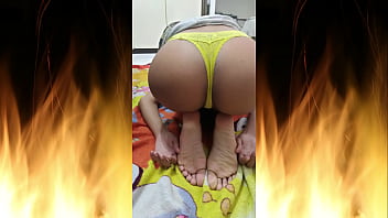 Jade teasing with yellow panties Jade teasing with yellow panties