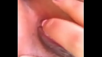 Girl playing with her self