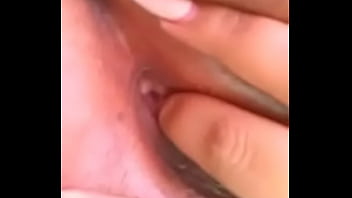 Girl playing with her self