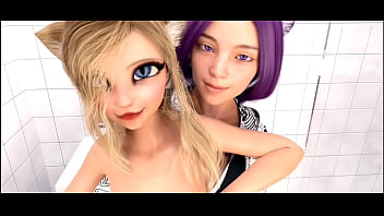 Ayudando a chica neko caliente