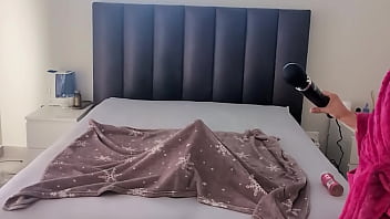 Milf doll riding session with wand orgasm play