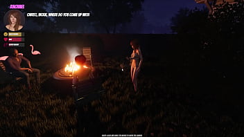 Messing with slutty hornyrachael at the party