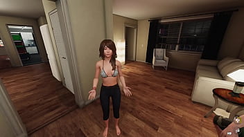 Messing with slutty hornyrachael at the party