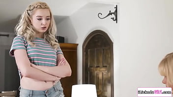 Teen stepdaughter lexi lore caught her stepmom serene siren perving on her used panties the milf gives what she wants so she won't tell her stepdad