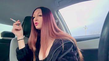 European hanging out artemisia love smoking long hair in the car sexy smoker solo girl look at me European hanging out artemisia love smoking long hair in the car sexy smoker solo girl look at me