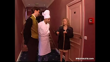 Dora venter in hotel room getting a standing dp before an atm facial Dora venter in hotel room getting a standing dp before an atm facial