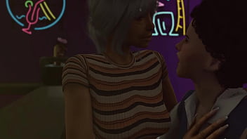 An adult granny a cleaner seduced a young guy in a bar young and old