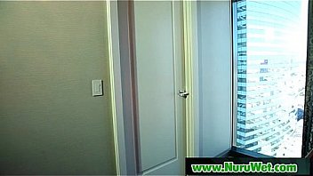 Soapy sensual massage sex for horny client 25