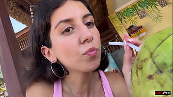 Crazy cumwalk in amazing place full of people almost caught